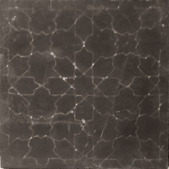 Mosaic House Moroccan tile Fassia L C4 Black  solid cement, encaustic, field, pattern classic stars 